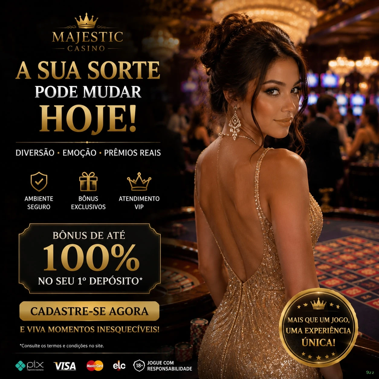 Ganhe prêmios incríveis na 9zz